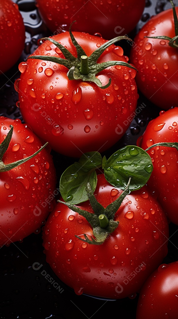 Fundo sem emenda de tomates frescos