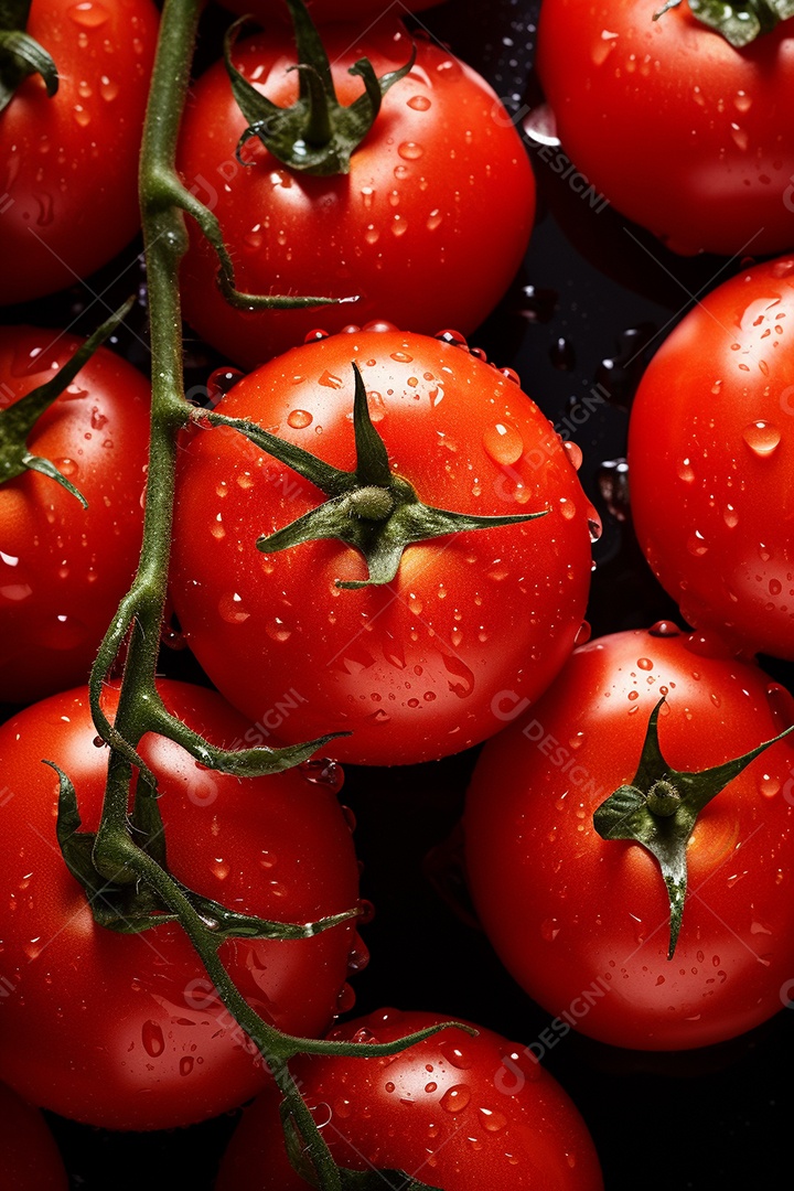 Fundo sem emenda de tomates frescos