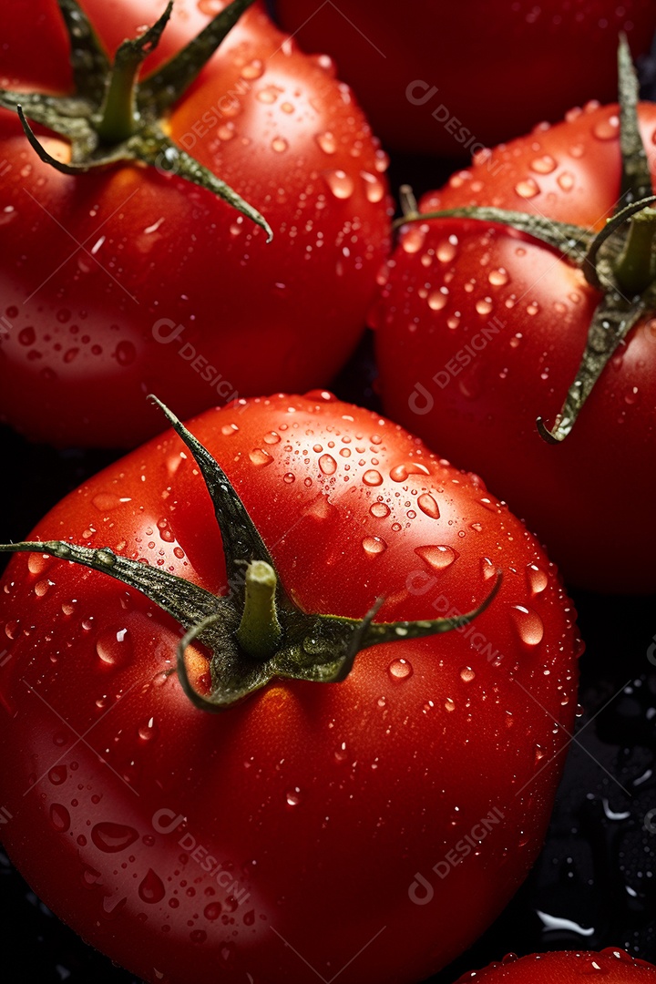 Fundo sem emenda de tomates frescos