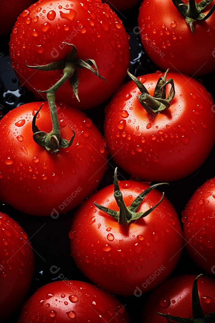 Fundo sem emenda de tomates frescos