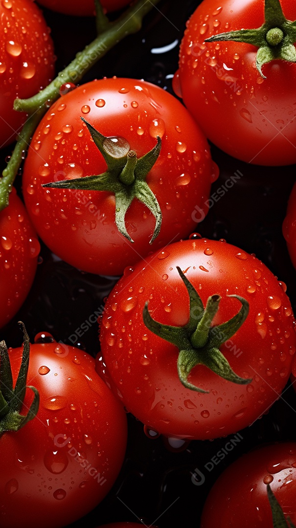 Fundo sem emenda de tomates frescos