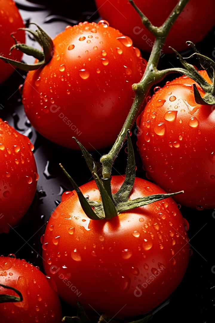 Fundo sem emenda de tomates frescos