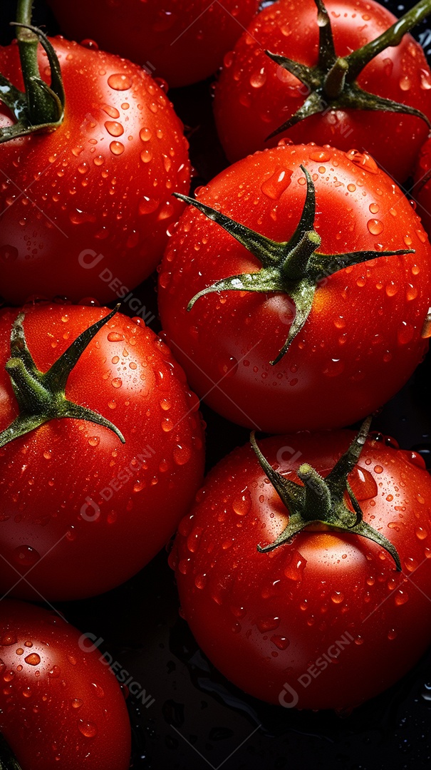 Fundo sem emenda de tomates frescos