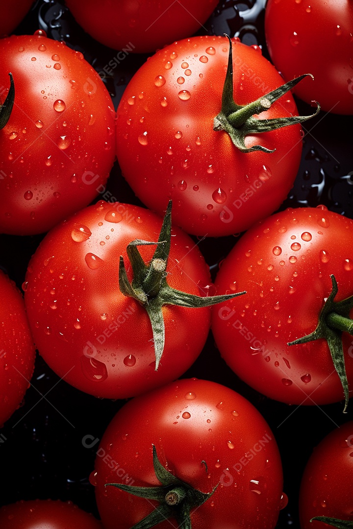 Fundo sem emenda de tomates frescos