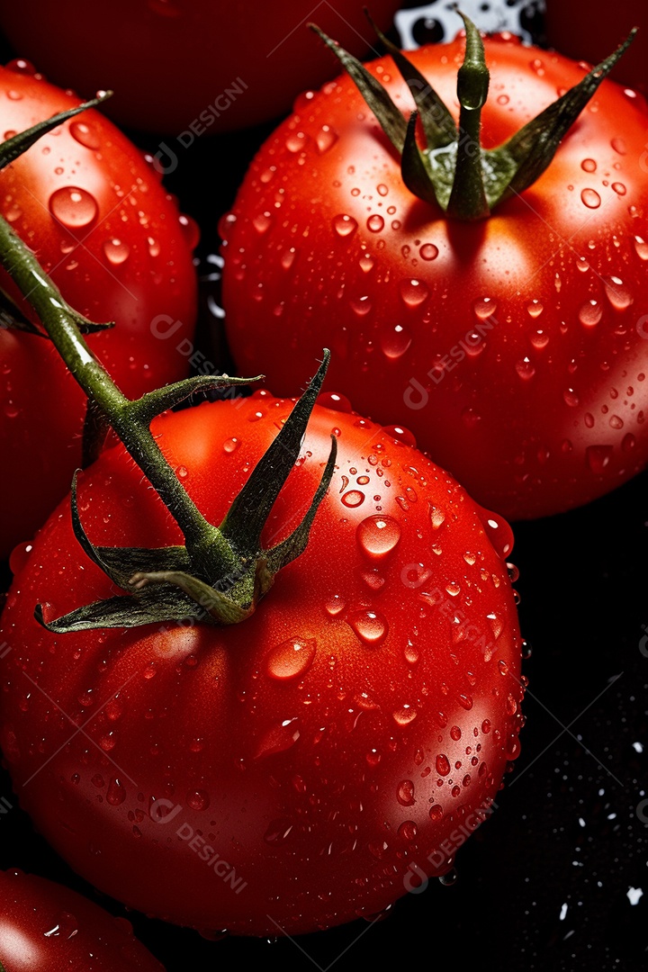 Fundo sem emenda de tomates frescos