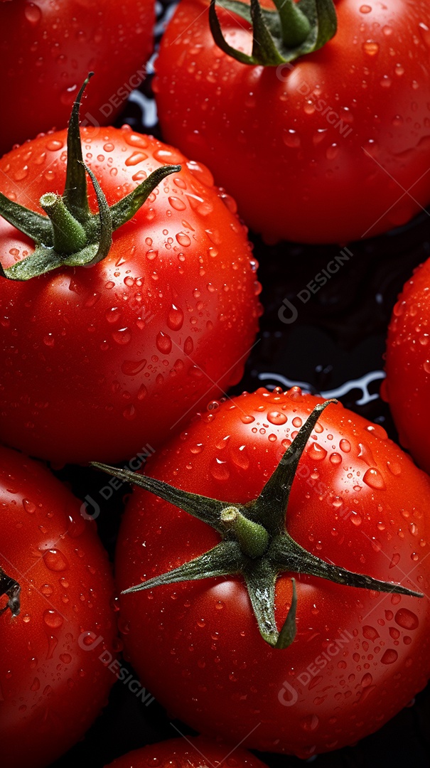 Fundo sem emenda de tomates frescos