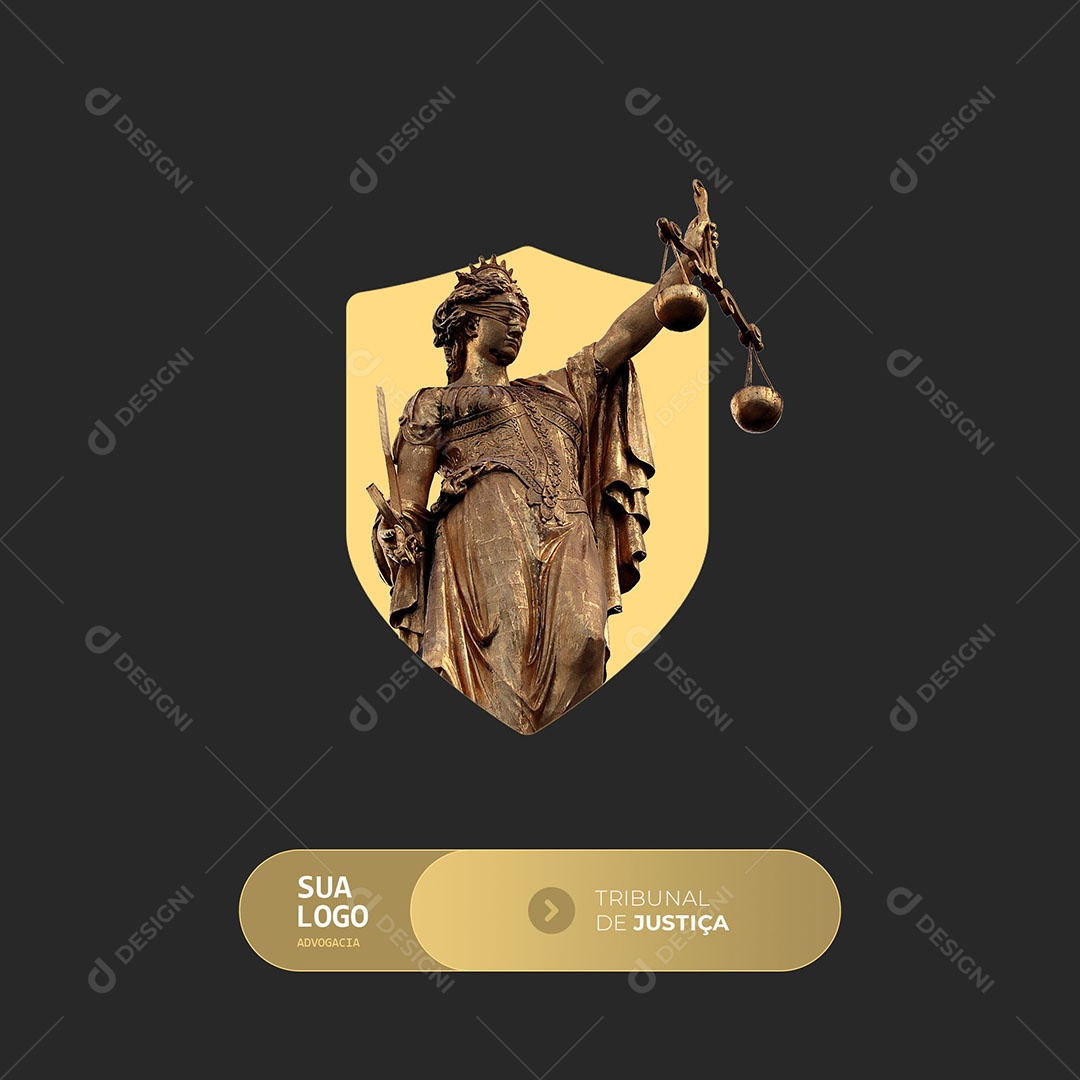 Advocacia Tribunal De Justiça Social Media PSD Editável