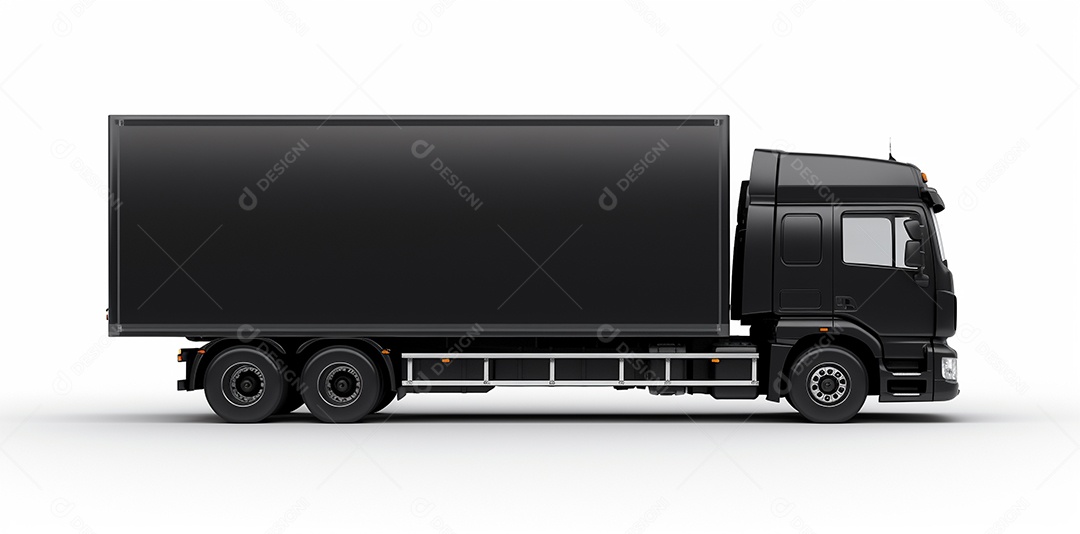 Caminhão reboque trator preto