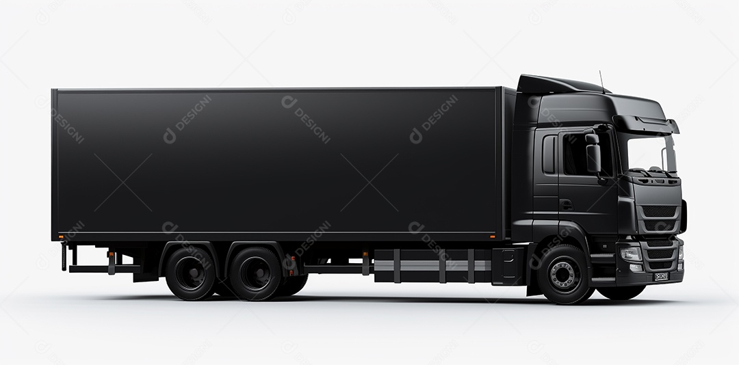 Caminhão reboque trator preto