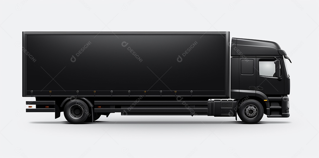 Caminhão reboque trator preto