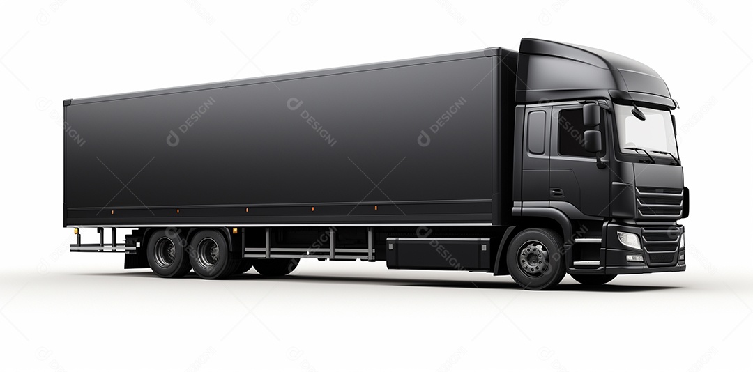 Caminhão reboque trator preto