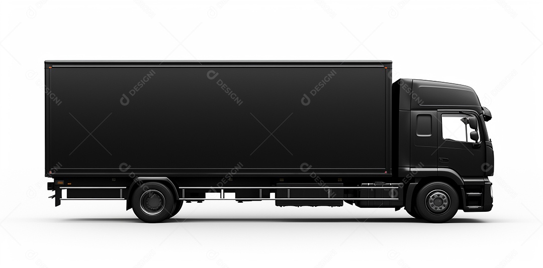 Caminhão reboque trator preto