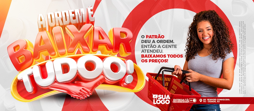 Social Media Banner A Ordem é Baixar Tudoo PSD Editável