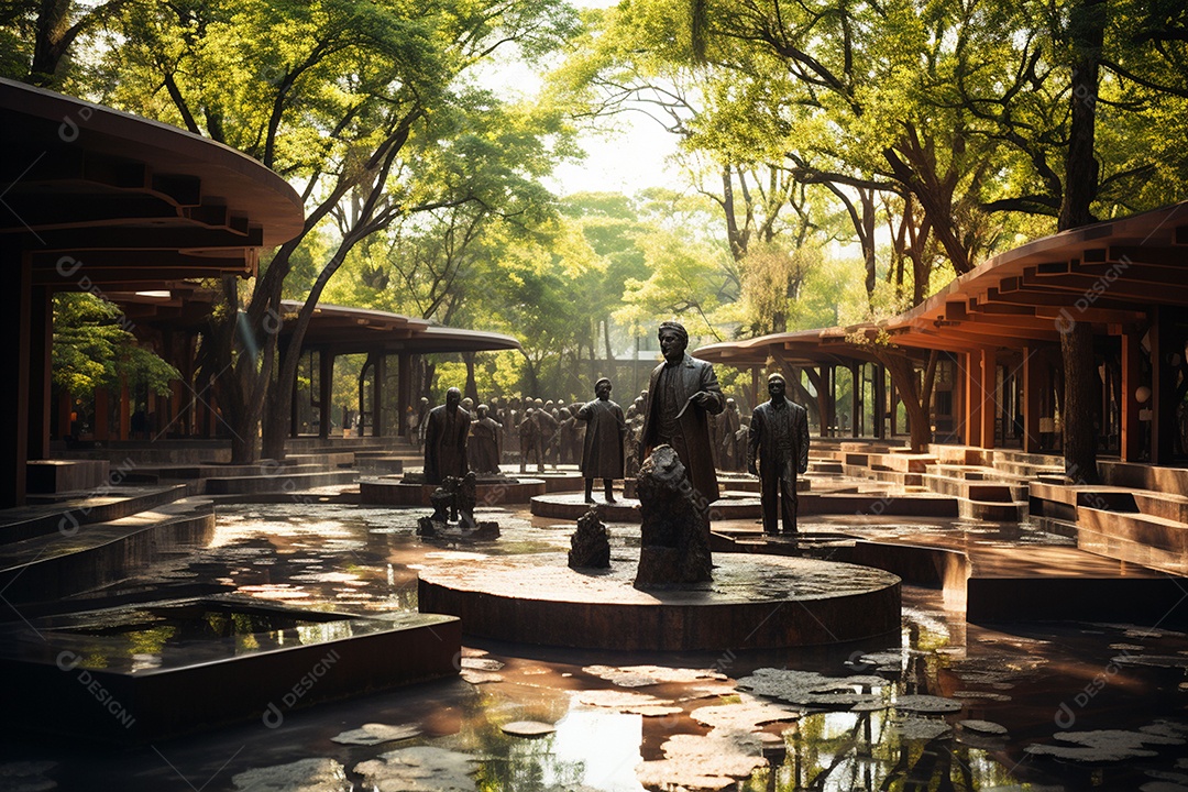 Complexo memorial em homenagem ás lindas esculturas