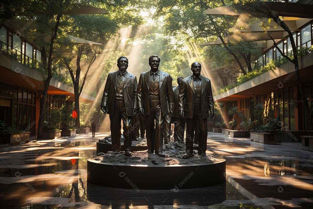 Complexo memorial em homenagem ás lindas esculturas