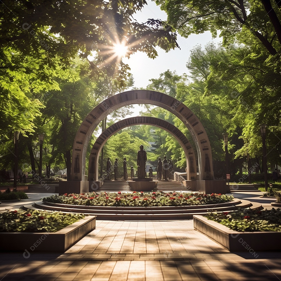 Complexo memorial em homenagem ás lindas esculturas