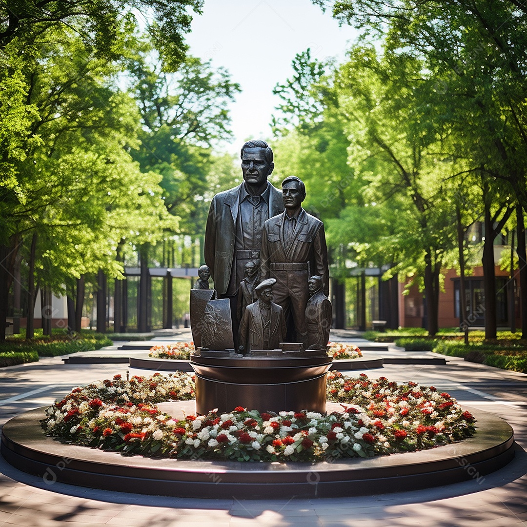 Complexo memorial em homenagem ás lindas esculturas