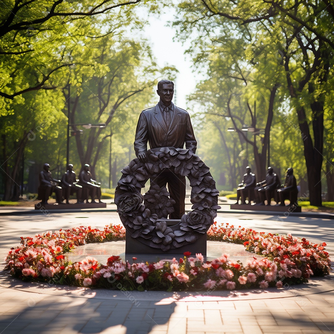 Complexo memorial em homenagem ás lindas esculturas