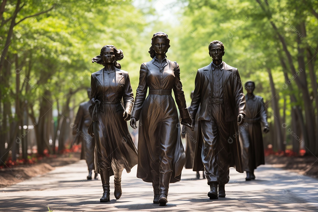 Complexo memorial em homenagem ás lindas esculturas