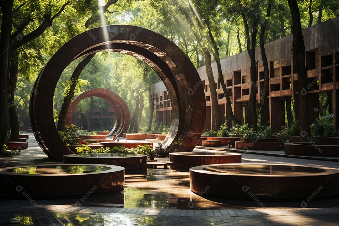 Complexo memorial em homenagem ás lindas esculturas