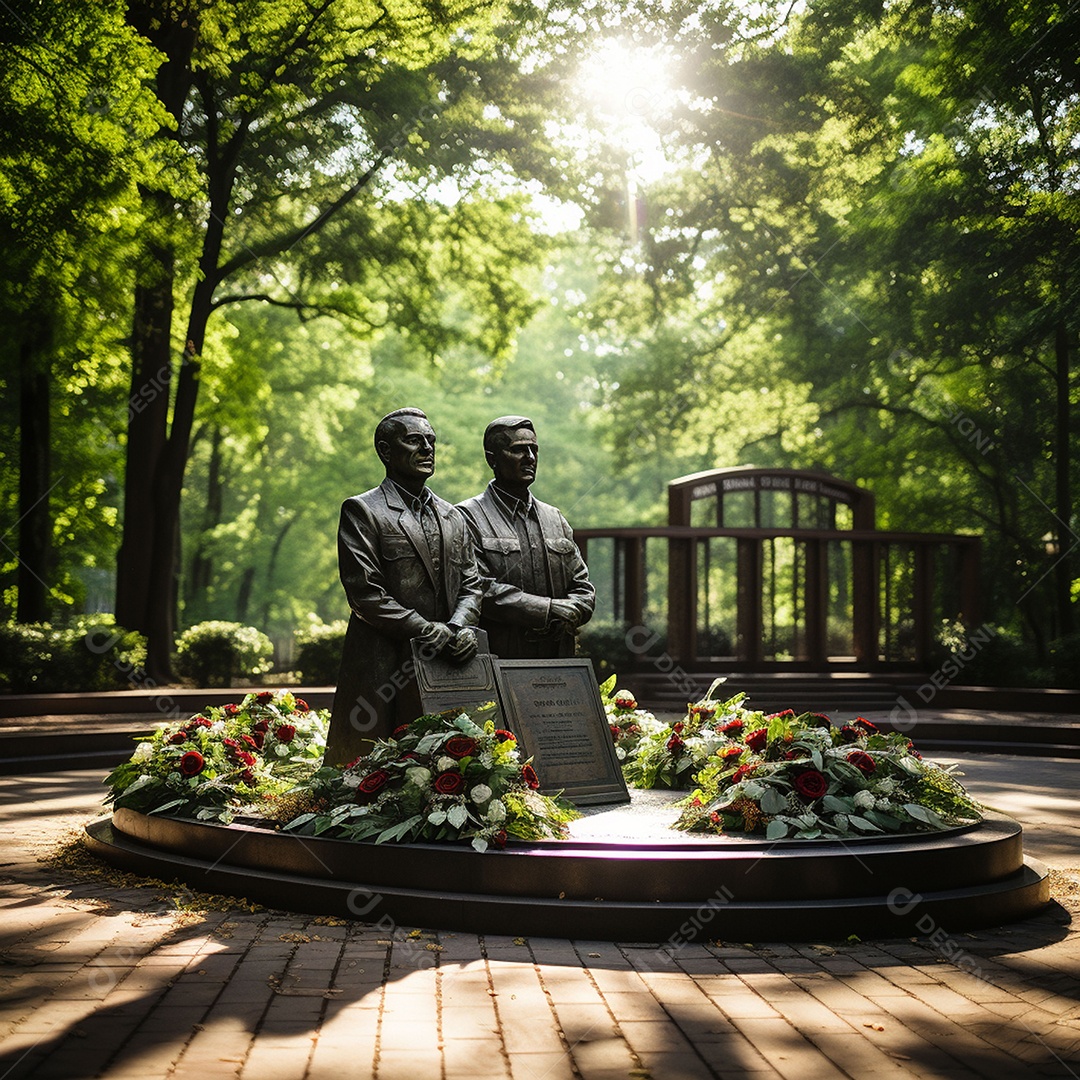 Complexo memorial em homenagem ás lindas esculturas