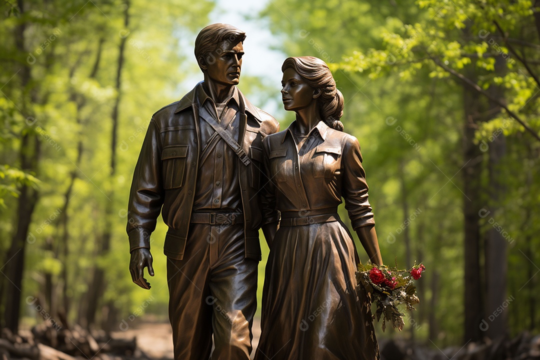 Complexo memorial em homenagem ás lindas esculturas