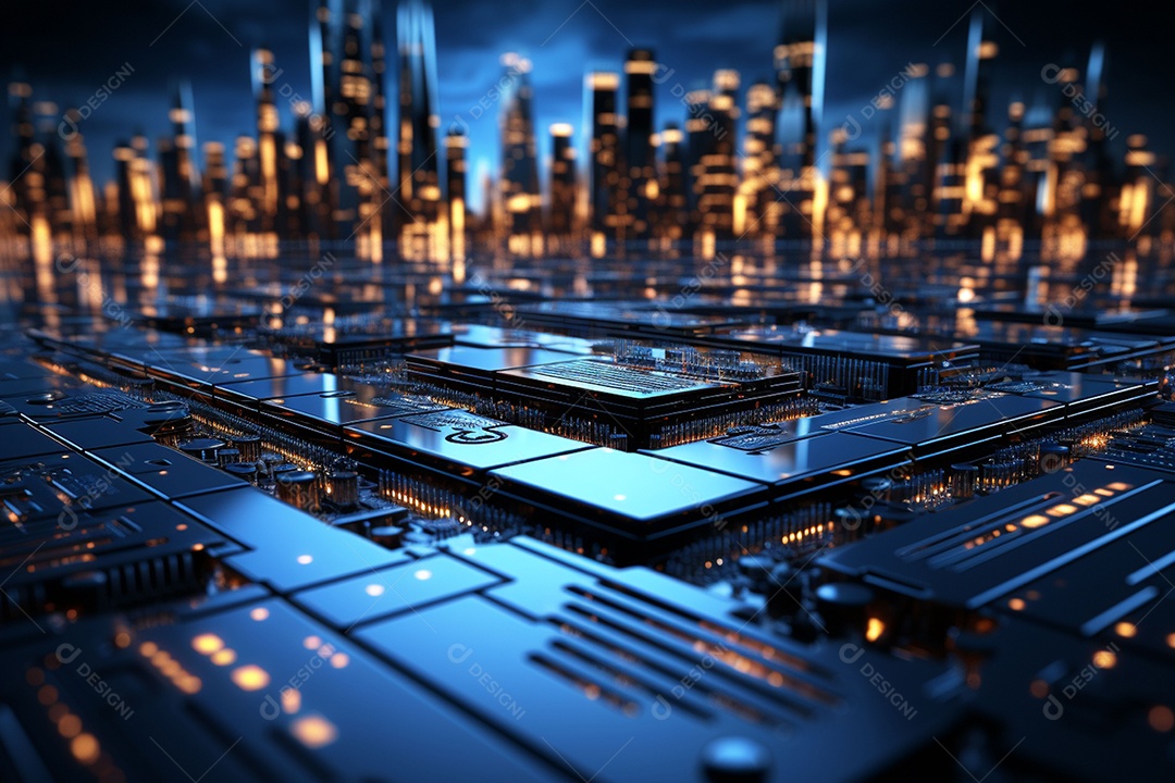 Tecnologia moderna no estilo minimalista