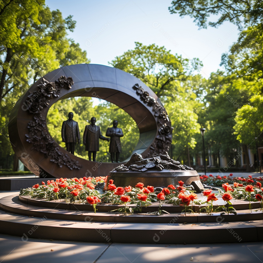 Complexo memorial em homenagem ás lindas esculturas