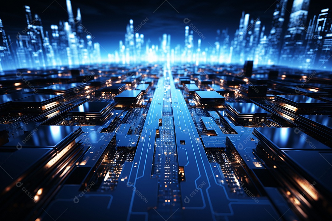 Tecnologia moderna no estilo minimalista