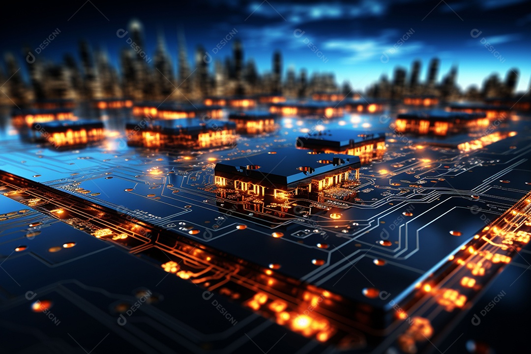 Tecnologia moderna no estilo minimalista