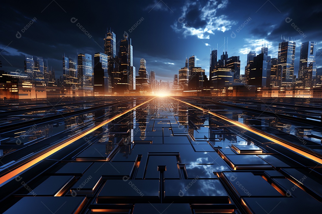 Tecnologia moderna no estilo minimalista