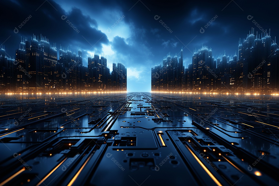 Tecnologia moderna no estilo minimalista