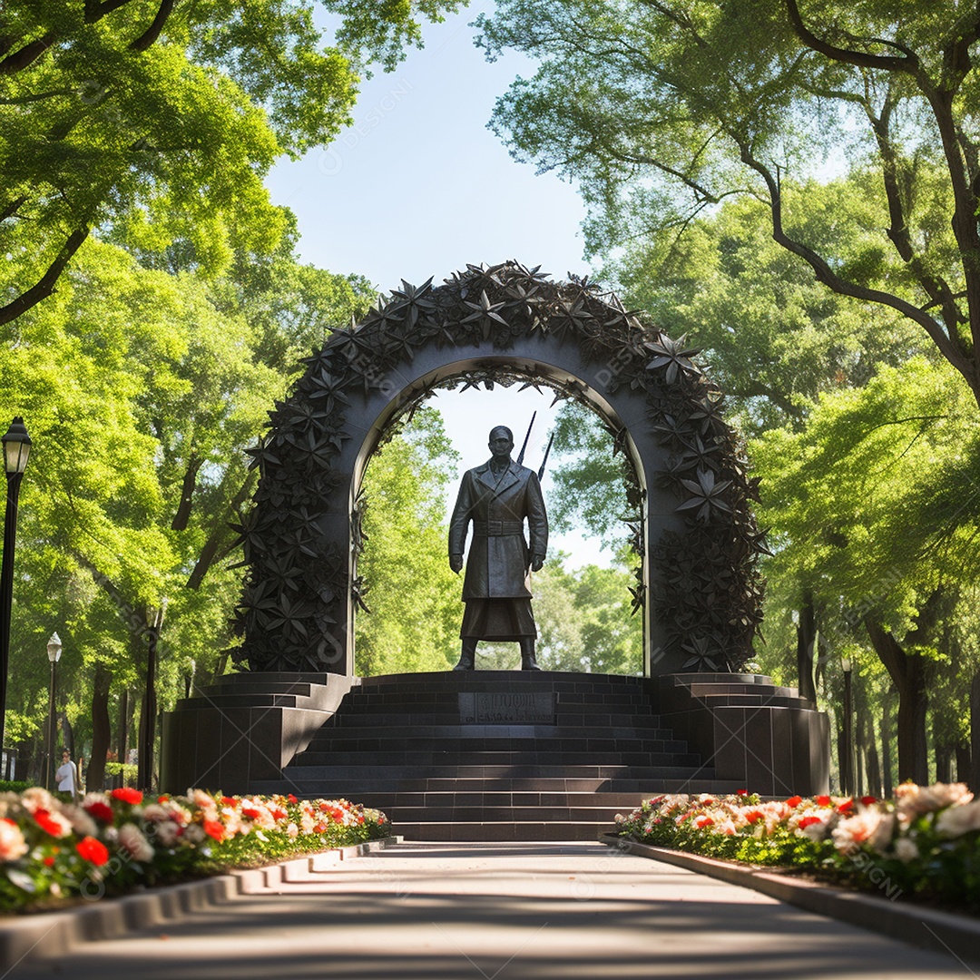 Complexo memorial em homenagem ás lindas esculturas