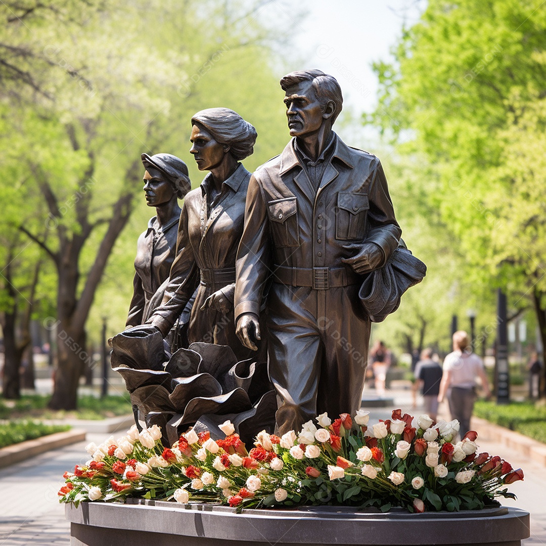 Complexo memorial em homenagem ás lindas esculturas
