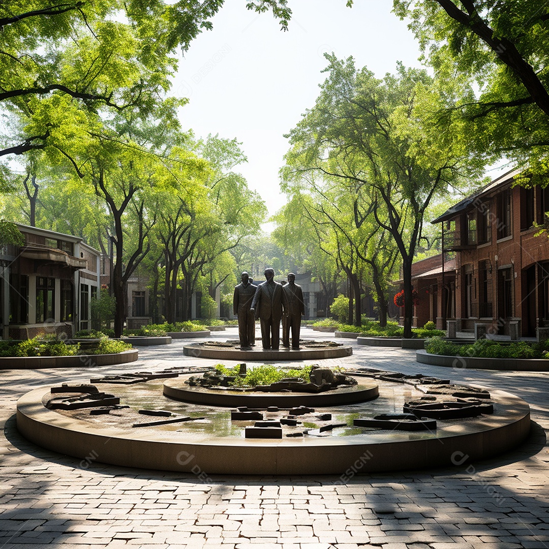 Complexo memorial em homenagem ás lindas esculturas