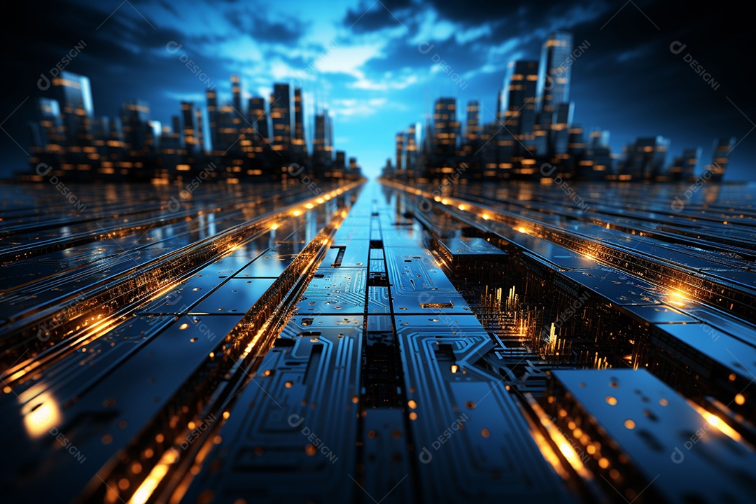 Tecnologia moderna no estilo minimalista