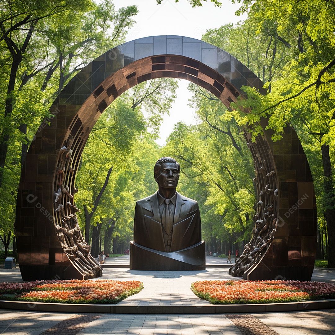 Complexo memorial em homenagem ás lindas esculturas