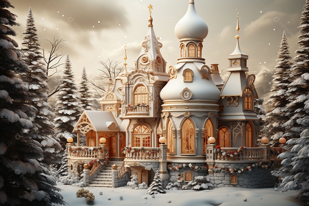 Feliz natal renderização 3D