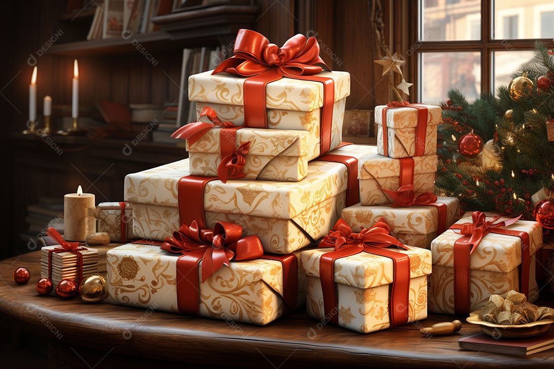 Feliz natal renderização 3D