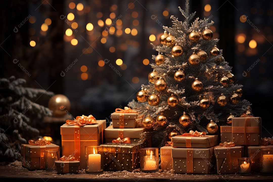 Feliz natal renderização 3D