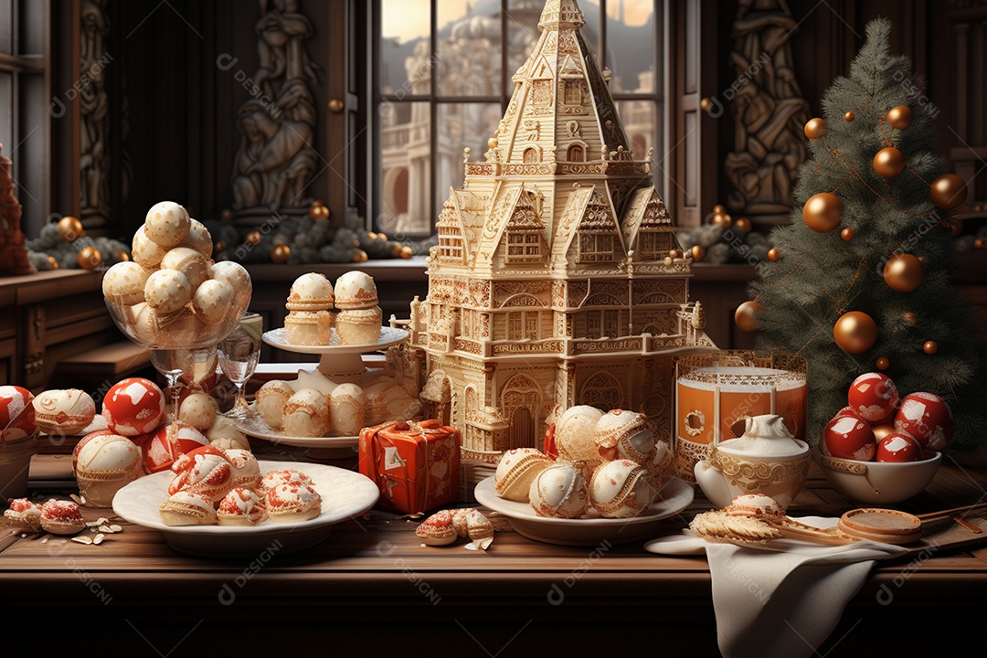 Feliz natal renderização 3D