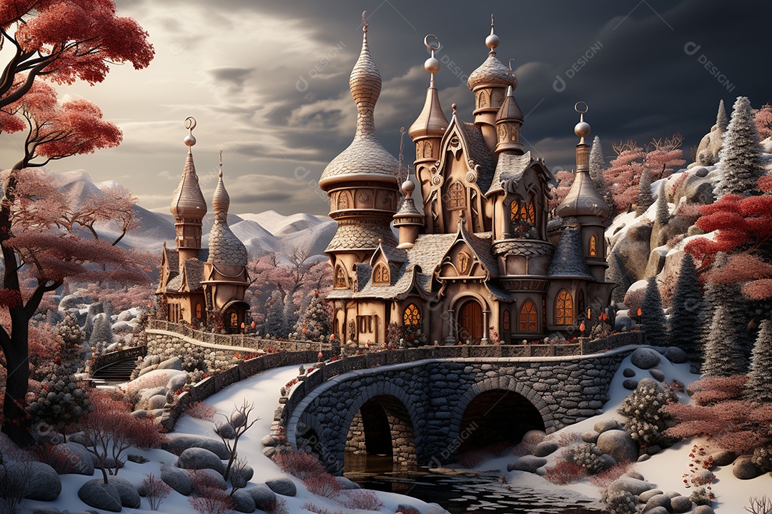 Feliz natal renderização 3D