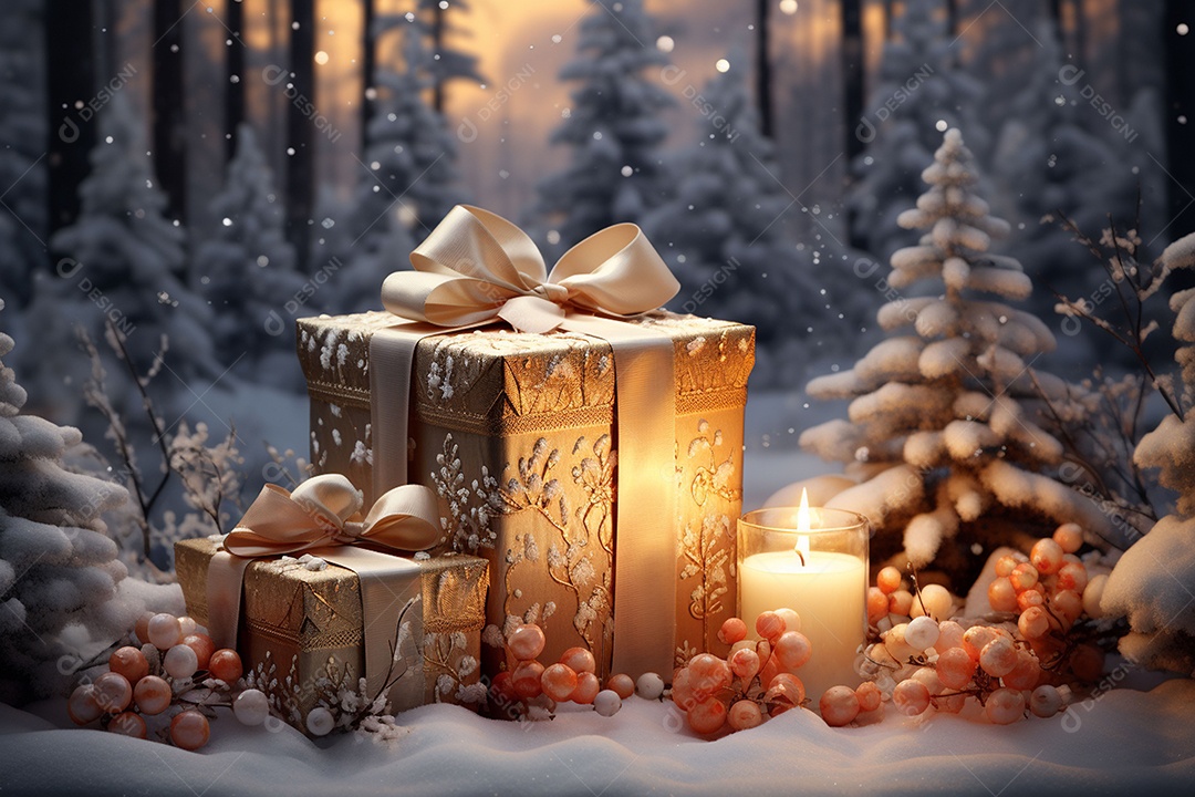 Feliz natal renderização 3D