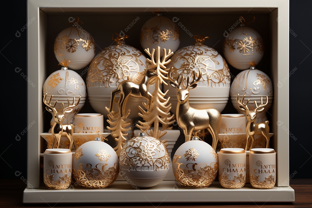 Feliz natal renderização 3D