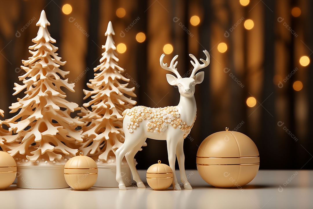 Feliz natal renderização 3D