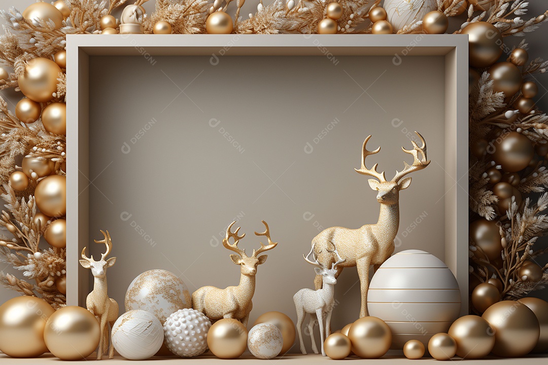 Feliz natal renderização 3D