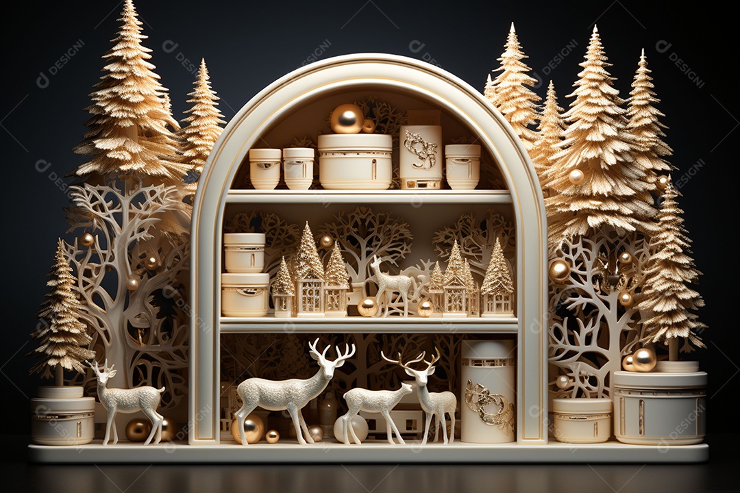 Feliz natal renderização 3D