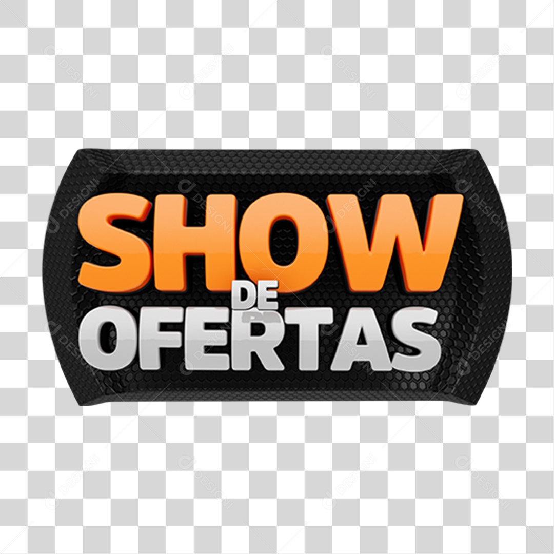 Selo 3D Show de Ofertas PNG Transparente