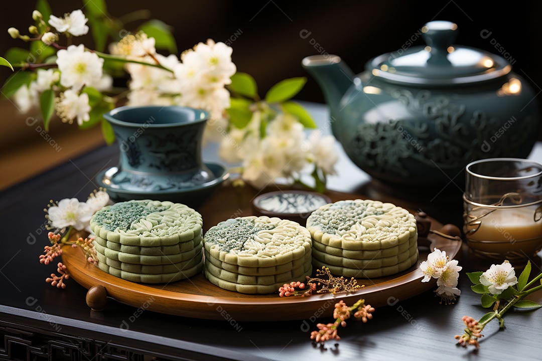 Bolo da lua do festival de meados do outono