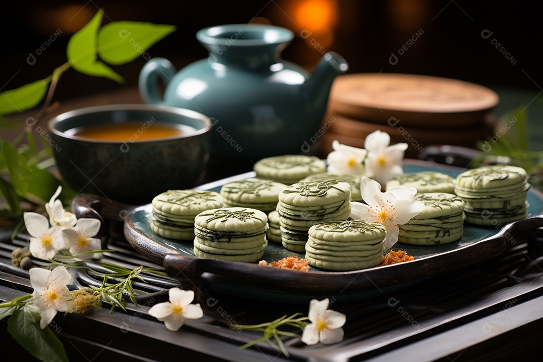 Bolo da lua do festival de meados do outono